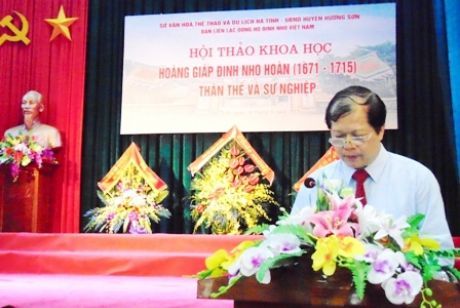 Hội thảo khoa học ' Hoàng Giáp Đinh Nho Hoàn, thân thế và sự nghiệp'