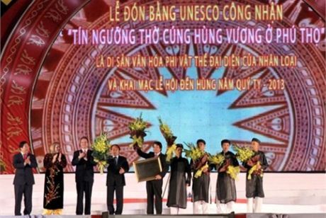 Tín ngưỡng thờ cúng Hùng Vương là di sản nhân loại