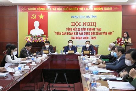 Hà Tĩnh tổ chức hội nghị tổng kết 20 năm Phong trào “Toàn dân đoàn kết xây dựng đời sống văn hóa”